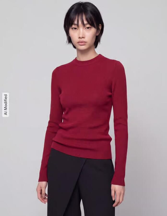HUGO slim fit pullover van wolmix met lyocell-kasjmier-aandeel model 'Sallya' - Foto 2