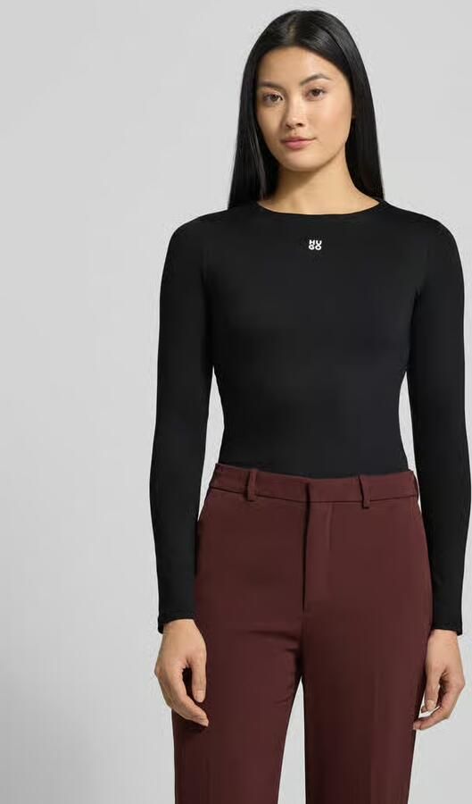 HUGO Slim fit shirt met lange mouwen van elastische jersey model 'DASIIA' - Foto 2