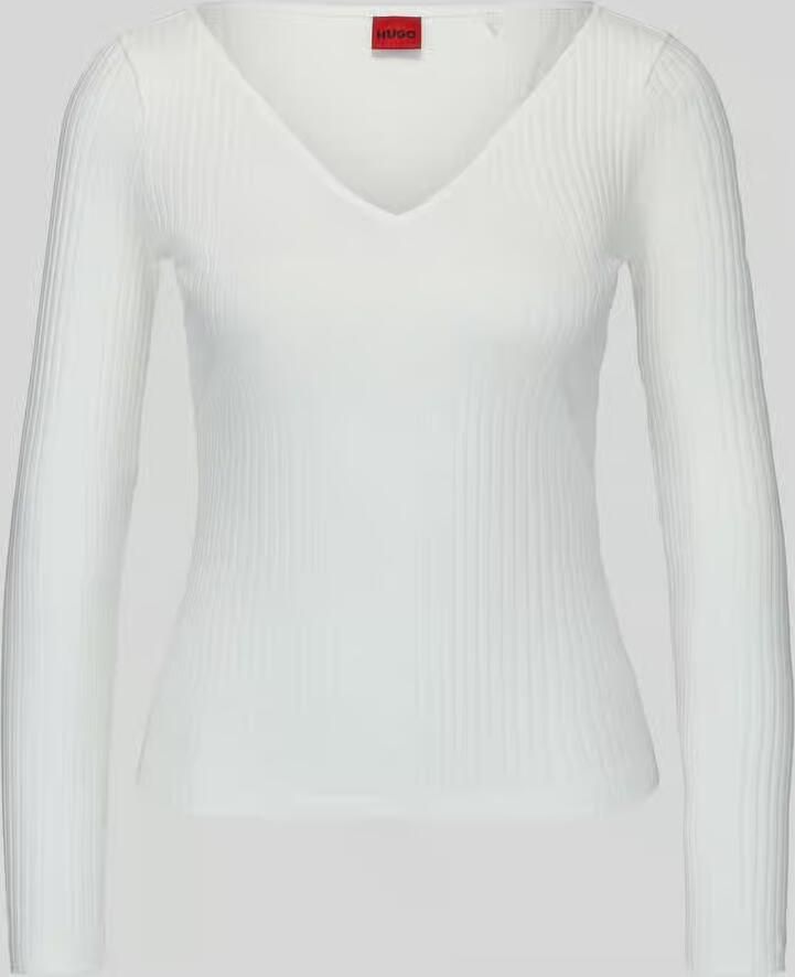 HUGO Slim fit shirt met lange mouwen van katoenmix model 'Dumille' - Foto 2