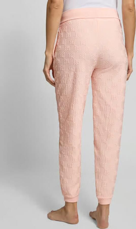 HUGO Slim fit sweatpants van katoenmix model 'TERRYMONOGRAM'