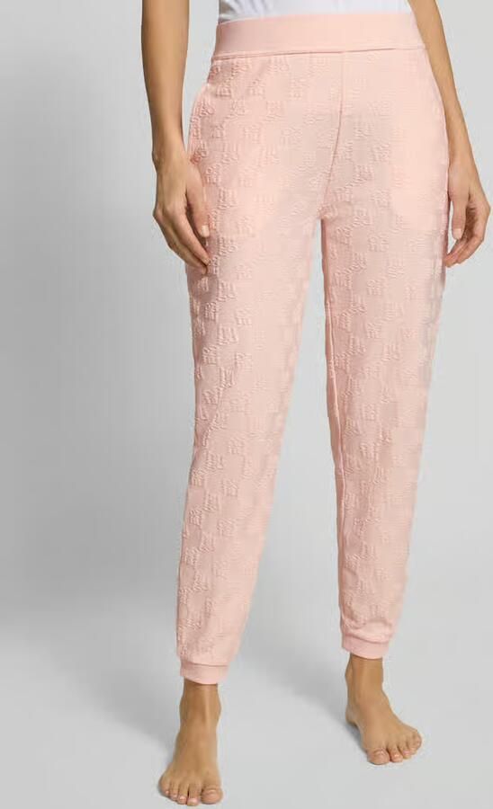 HUGO Slim fit sweatpants van katoenmix model 'TERRYMONOGRAM' - Foto 2