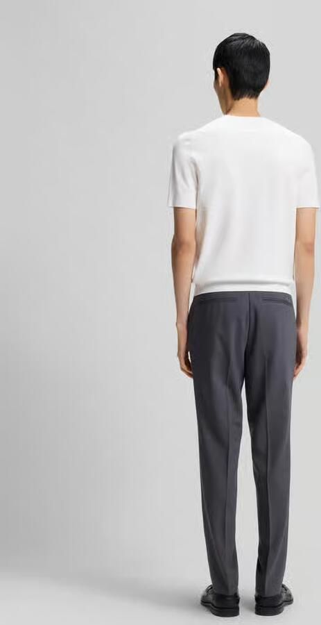 HUGO slim fit T-shirt van fijngebreid model 'SAN CARL-CV' - Foto 5