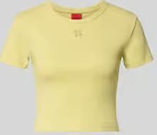 HUGO slim fit T-shirt van katoenmix model 'DELANOR'
