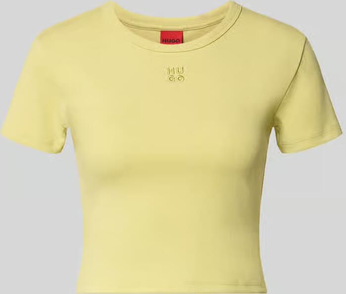HUGO slim fit T-shirt van katoenmix model 'DELANOR' - Foto 2