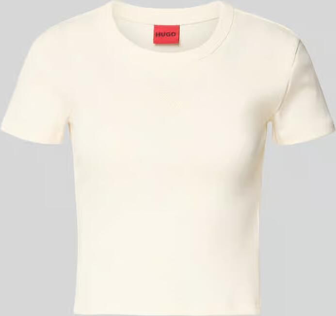 HUGO slim fit T-shirt van katoenmix model 'DELANOR' - Foto 2