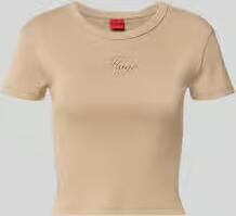 HUGO slim fit T-shirt van katoenmix model 'DELANOR'