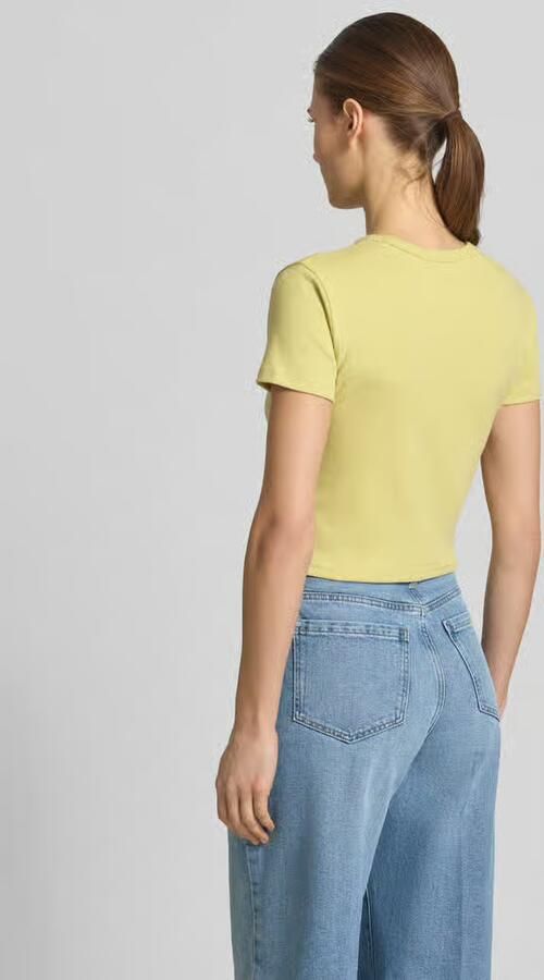 HUGO slim fit T-shirt van katoenmix model 'DELANOR' - Foto 3