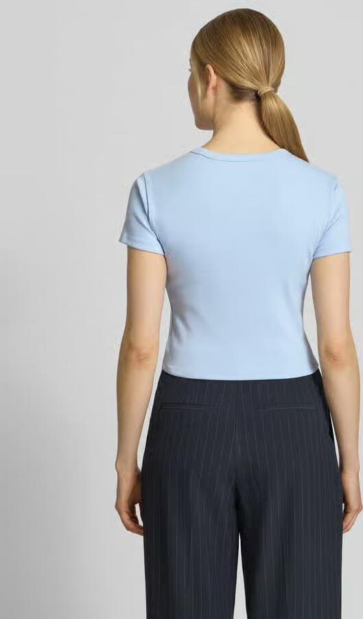 HUGO slim fit T-shirt van katoenmix model 'DELANOR'