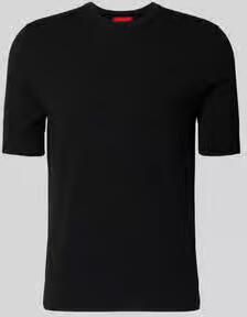 HUGO slim fit T-shirt van knitwear - Foto 2