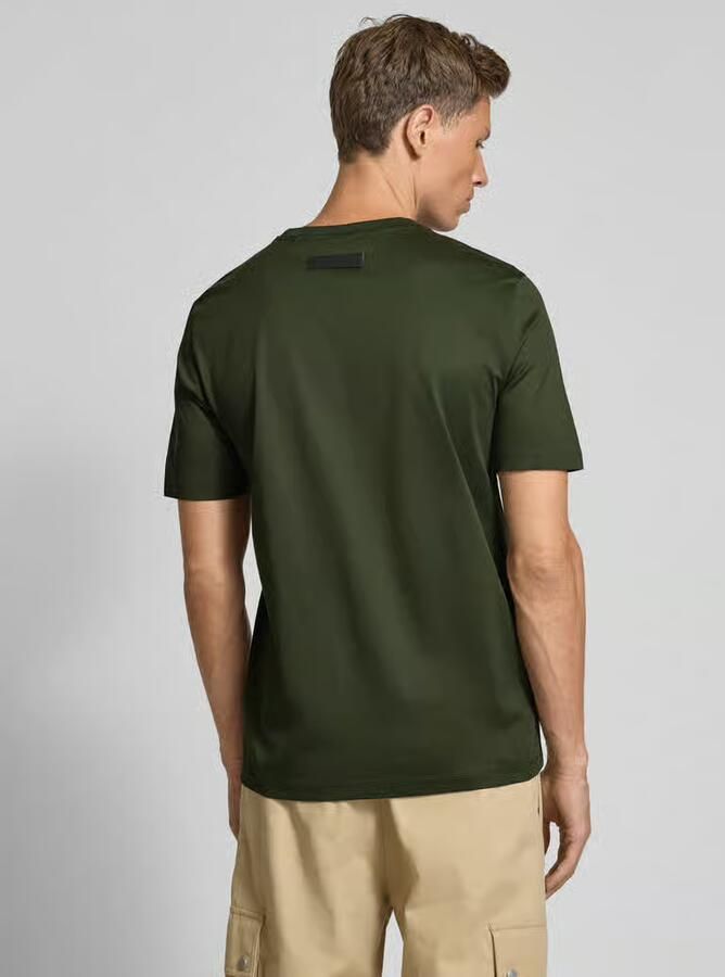 HUGO Slim fit T-shirt van puur katoen model 'DIMERSTEE'