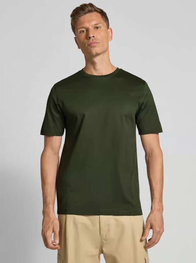 HUGO Slim fit T-shirt van puur katoen model 'DIMERSTEE' - Foto 2
