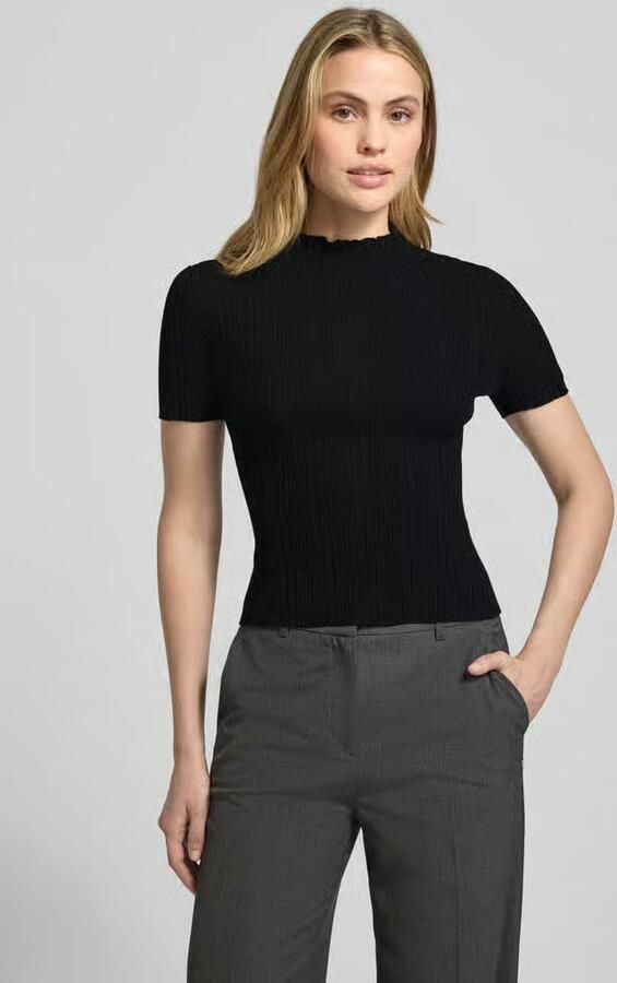 HUGO Slim fit T-shirt van viscosemix model 'SARPHAPILK' - Foto 2