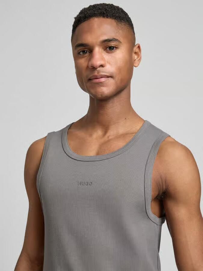 HUGO slim fit tank top van katoenmix model 'DAPOTA'