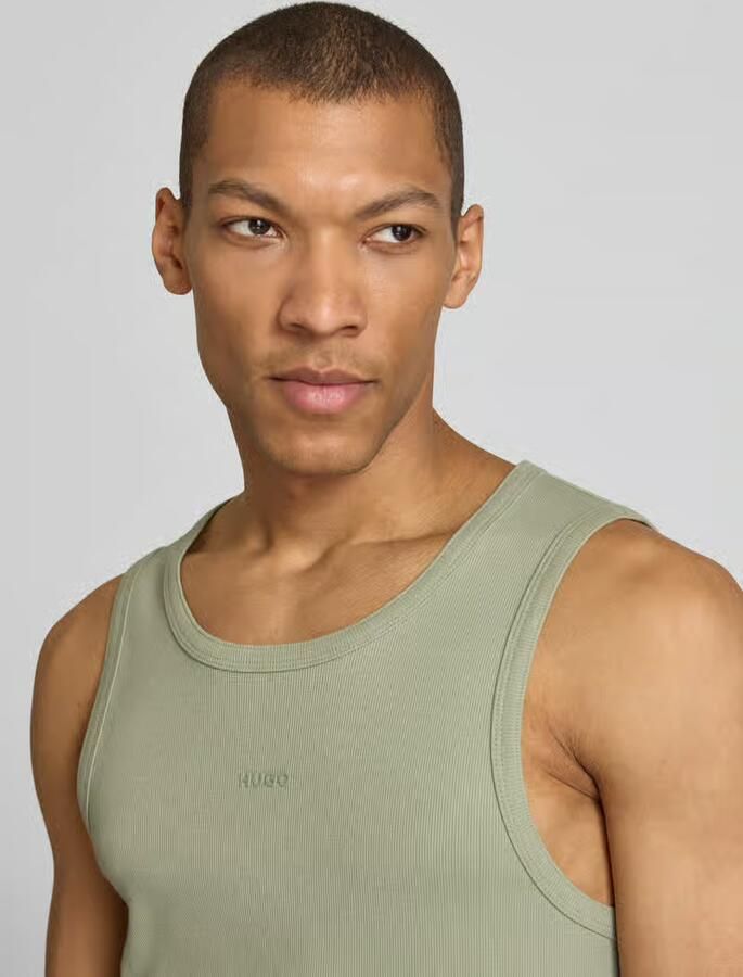 HUGO slim fit tank top van katoenmix model 'DAPOTA'