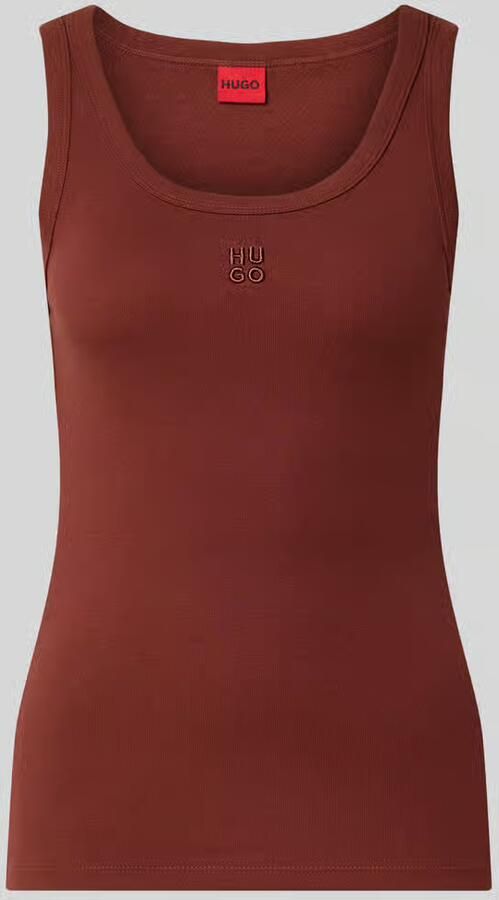 HUGO Slim fit tanktop van katoenmix model 'Datamia'