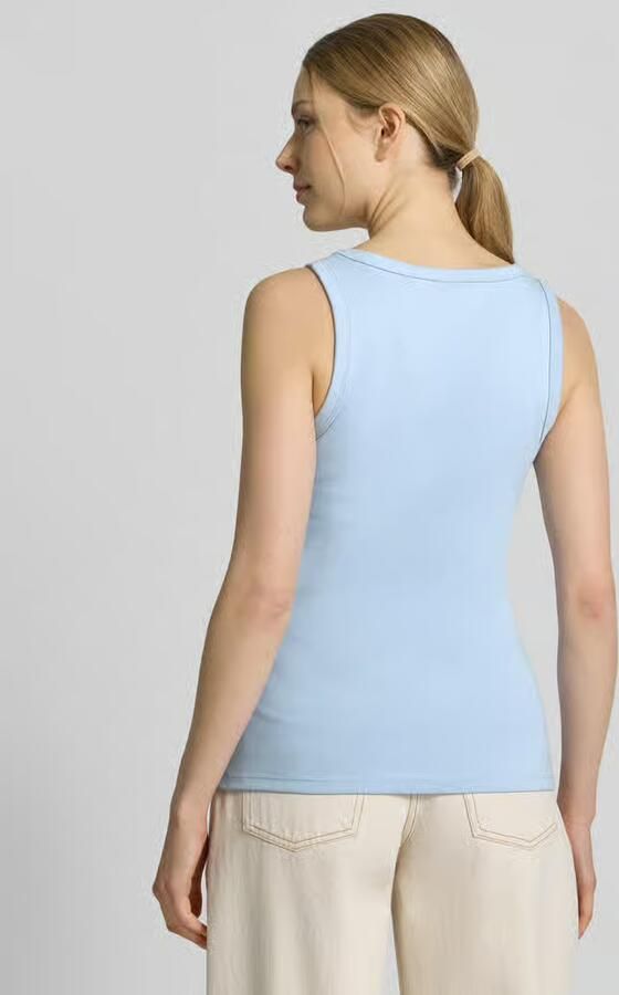 HUGO Slim Fit Tanktop van katoenmix model 'DATAMIA' - Foto 2