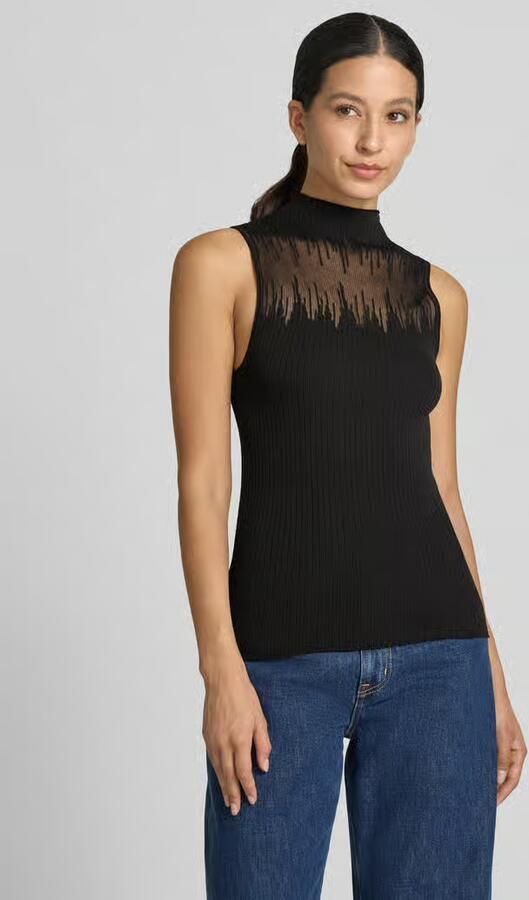 HUGO Slim Fit top met mock neck model 'Sieffy' - Foto 3