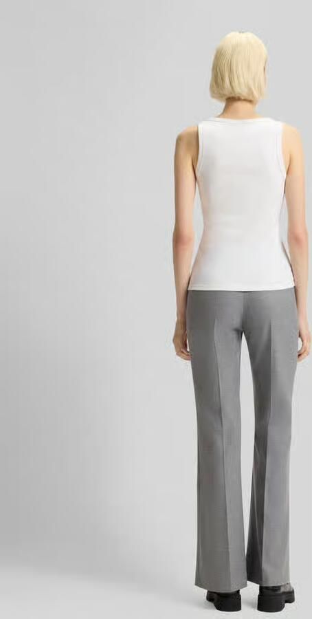 Hugo Boss Stijlvol Logo Geborduurd Hemdje White Dames - Foto 2