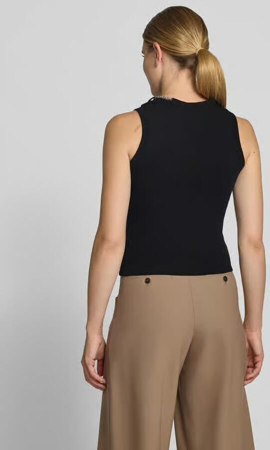 HUGO Slim fit top van katoenmix model 'Delolly' - Foto 3