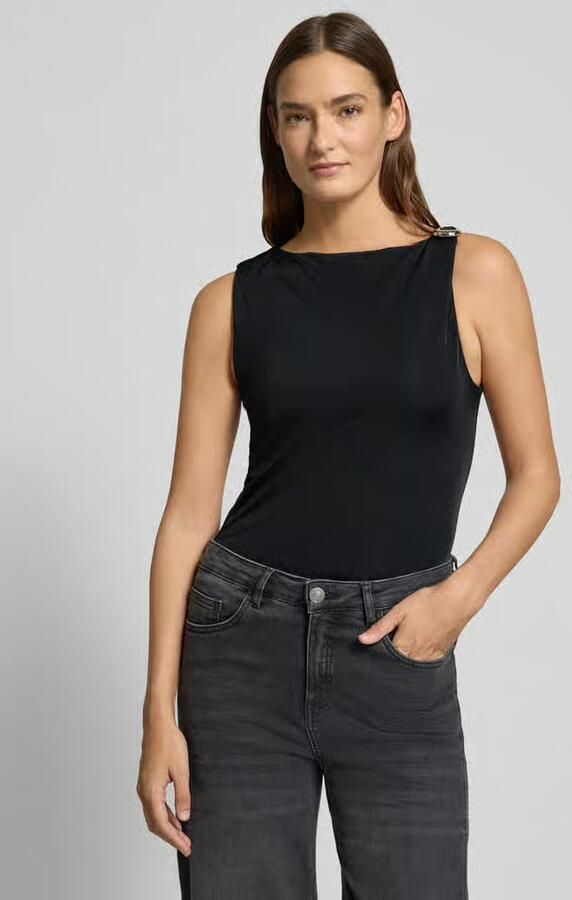 HUGO Slim fit top van pure viscose model 'DASTASY' - Foto 2