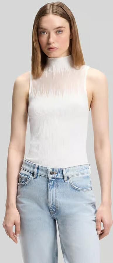 HUGO Slim fit top van viscosemix model 'Sieffy' - Foto 3