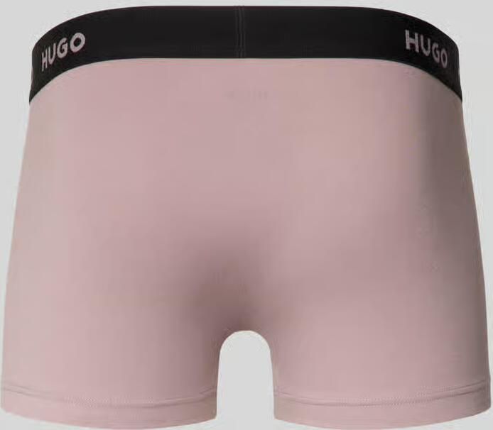 HUGO slim fit trunks van katoenmix in set van 3 model 'PACK' - Foto 2
