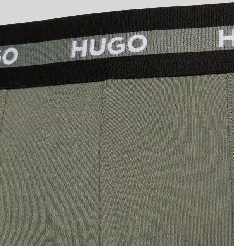 HUGO slim fit trunks van katoenmix in set van 3 model 'PLANET'