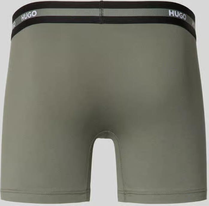 HUGO slim fit trunks van katoenmix in set van 3 model 'PLANET'