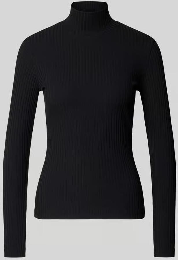HUGO Shirt met lange mouwen en opstaande kraag model 'Driza'
