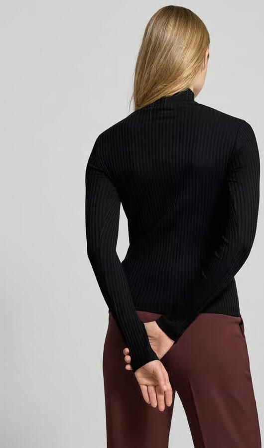 HUGO Shirt met lange mouwen en opstaande kraag model 'Driza' - Foto 4