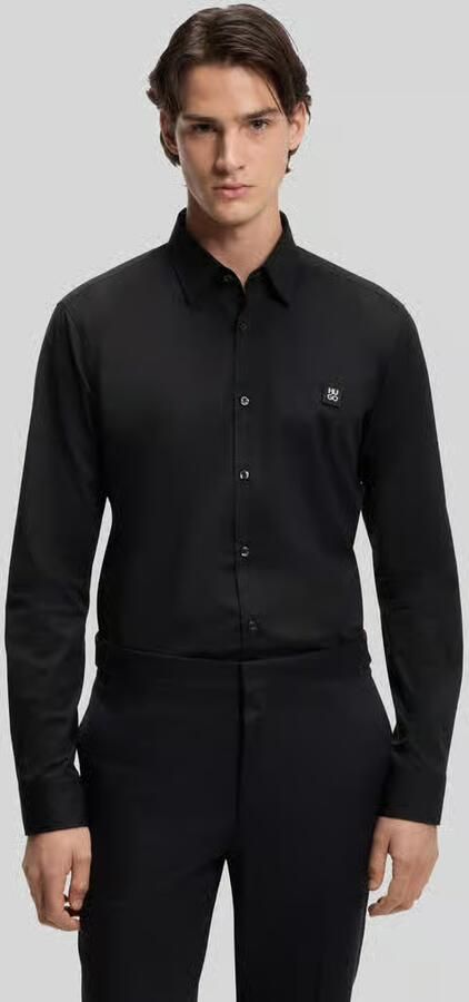 Hugo Boss Gedefinieerde Pasvorm Zwarte Overhemd Black Heren - Foto 8