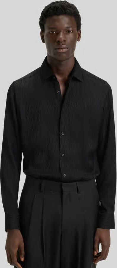 HUGO Slim fit vrijetijdsoverhemd met jacquardmotief model 'KENNO' - Foto 2