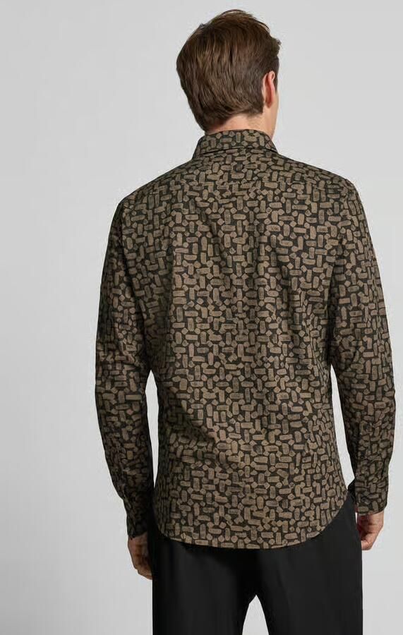 HUGO Slim fit vrijetijdsoverhemd van puur katoen model 'ERMO'