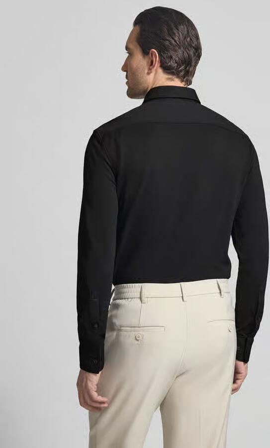 HUGO Slim fit zakelijk overhemd in structuurlook Model 'ERMO' - Foto 3