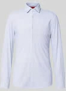 HUGO slim fit zakelijk overhemd met all-over print model 'KENNO'