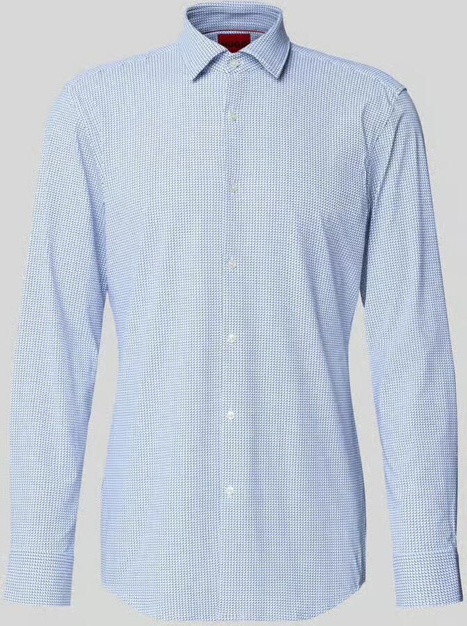 HUGO Slim fit zakelijk overhemd met kentkraag model 'KENNO'