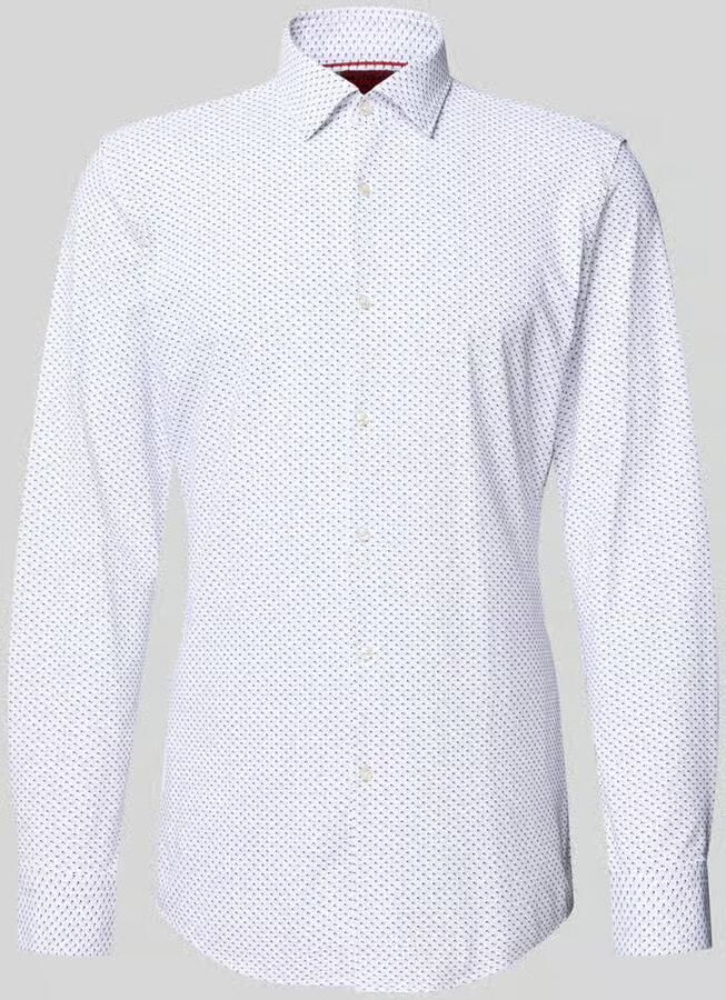 HUGO Slim fit zakelijk overhemd met kentkraag model 'KENNO'