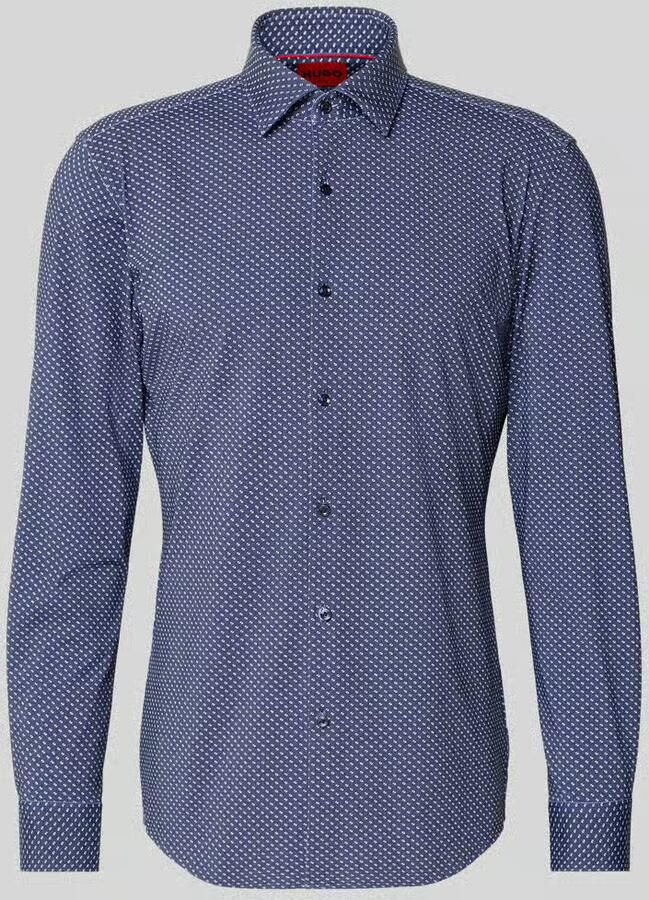 HUGO Slim fit zakelijk overhemd met kentkraag model 'KENNO'