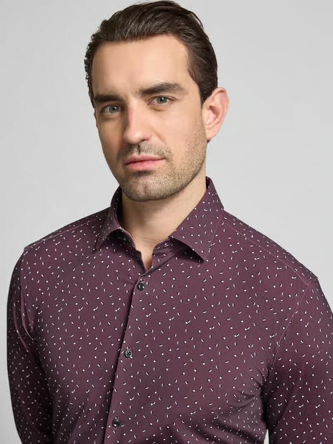 HUGO Slim fit zakelijk overhemd met kentkraag model 'KENNO' - Foto 2