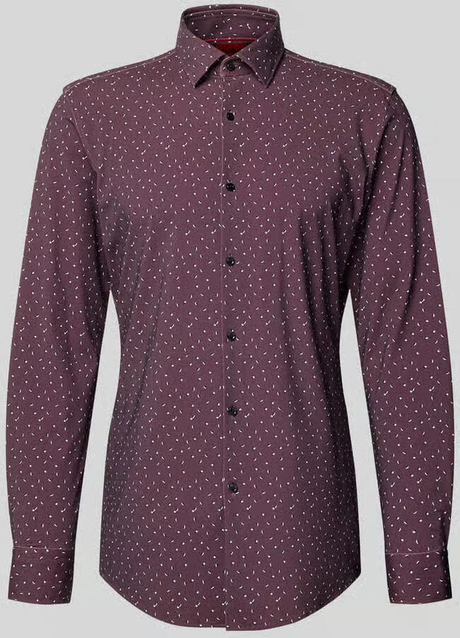 HUGO Slim fit zakelijk overhemd met kentkraag model 'KENNO'
