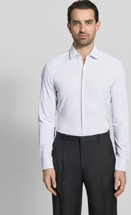 HUGO Slim fit zakelijk overhemd met Kentkraag model 'KENNO' - Foto 3