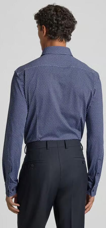 HUGO Slim fit zakelijk overhemd met Kentkraag model 'KENNO'