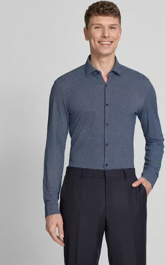 HUGO slim fit zakelijk overhemd met kentkraag model 'KENNO' - Foto 2