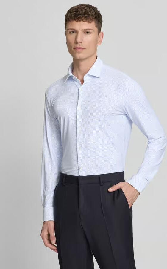 HUGO slim fit zakelijk overhemd met kentkraag model 'KENNO' - Foto 2