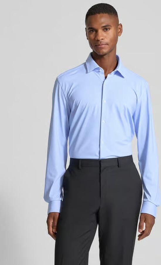 HUGO Slim fit zakelijk overhemd van licht stretchmateriaal model 'KENNO' - Foto 2