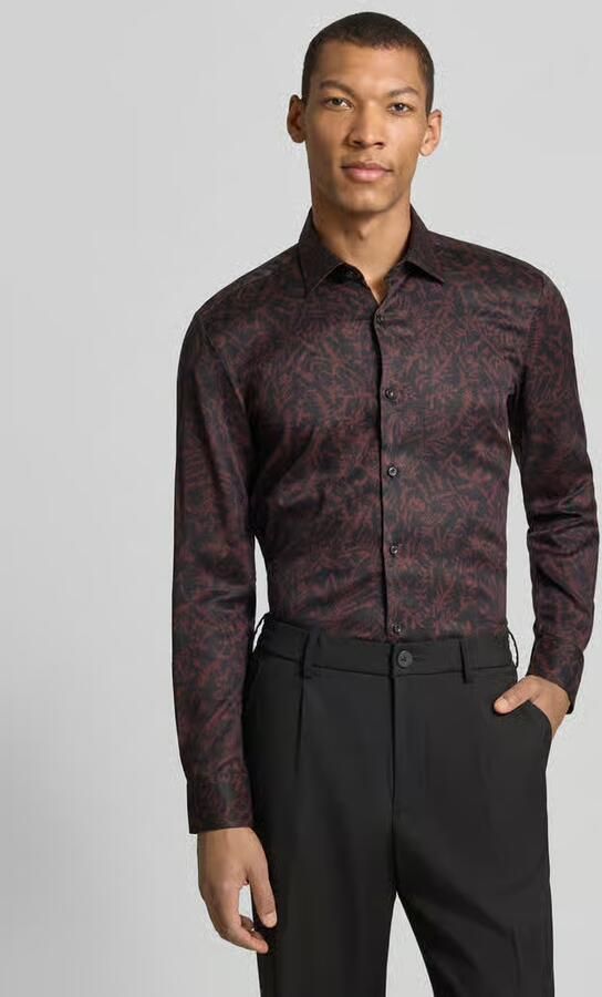 HUGO Slim fit zakelijk overhemd van Lyocell Model 'KENNO' - Foto 3