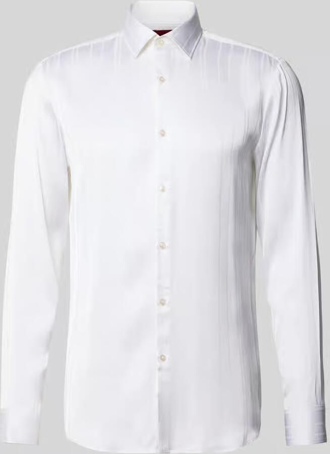 HUGO slim fit zakelijk overhemd van pure viscose model 'KENNO' - Foto 2