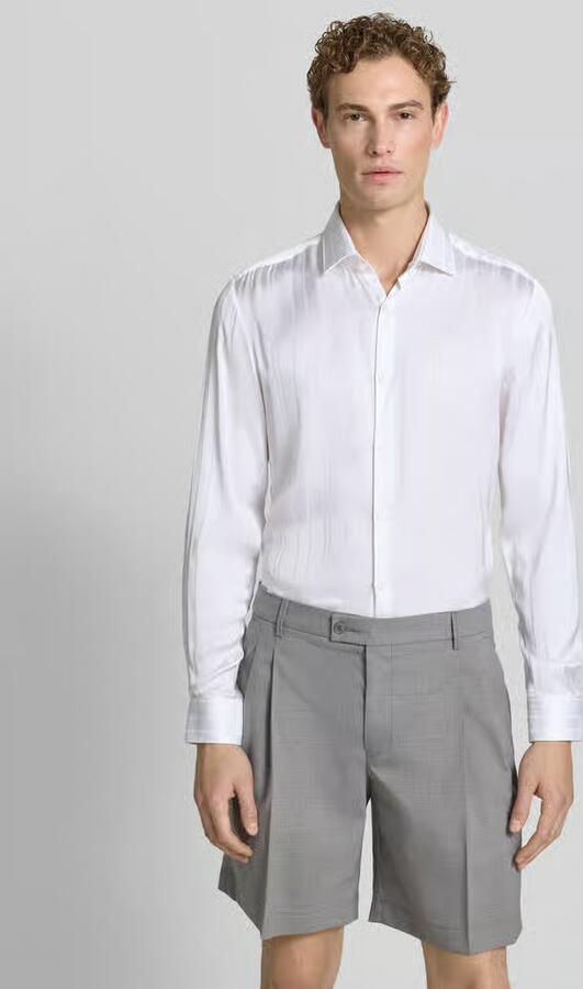 HUGO slim fit zakelijk overhemd van pure viscose model 'KENNO' - Foto 3
