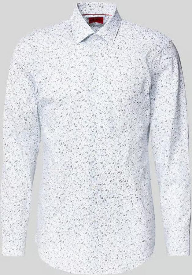 HUGO Slim fit zakelijk overhemd van puur katoen model 'KENNO'