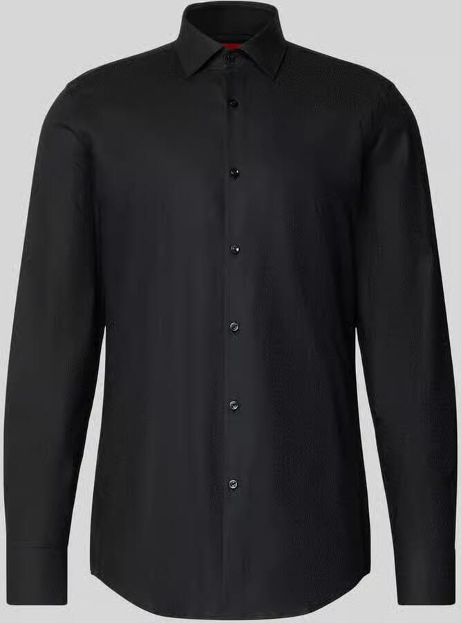HUGO Slim fit zakelijk overhemd van puur katoen model 'KENNO'